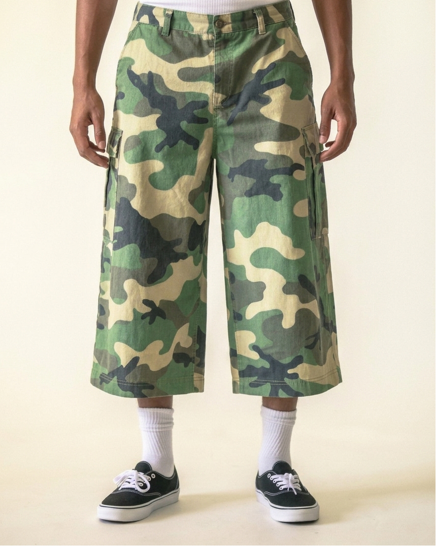 3/4 Camo Shorts