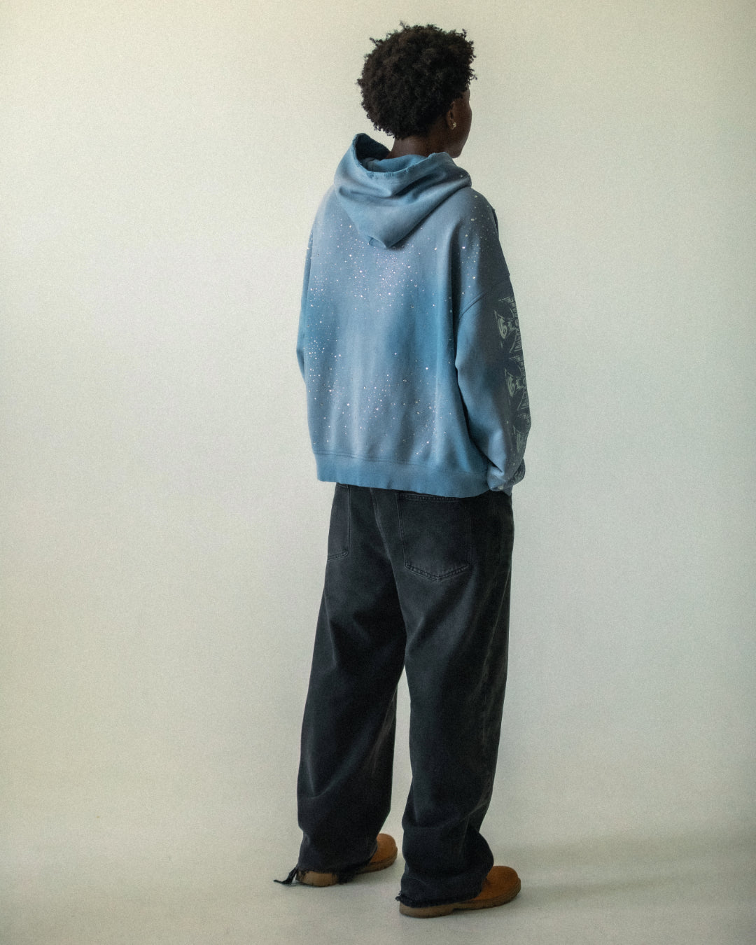 Blue Biker Hoodie