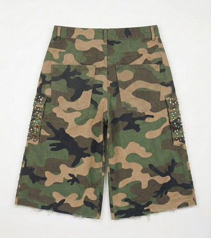 3/4 Gem Camo Shorts
