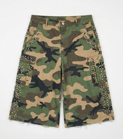 3/4 Gem Camo Shorts